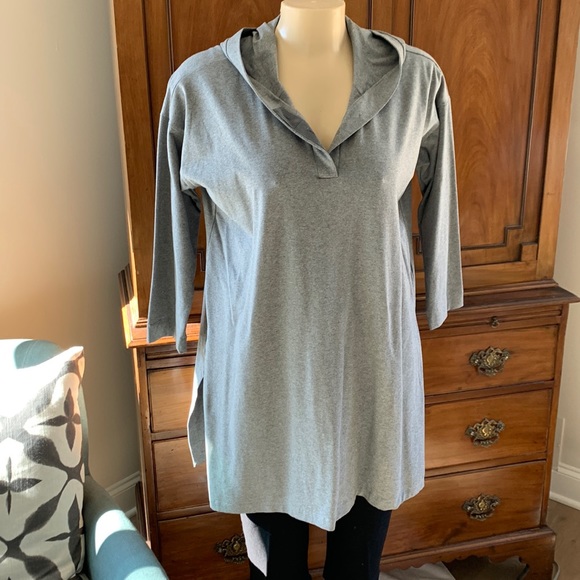 Eileen Fisher | Tops | Eileen Fisher Hooded Tunic | Poshmark